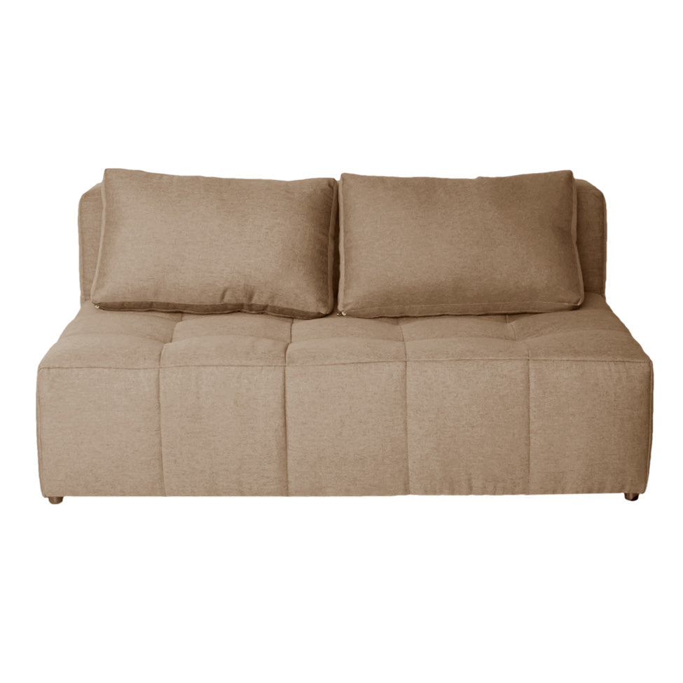 [COMPRE 1, LEVE 2]  Sofá 2 Lugares Modular Soho Linho + 2 Almofadas Encosto Oxford