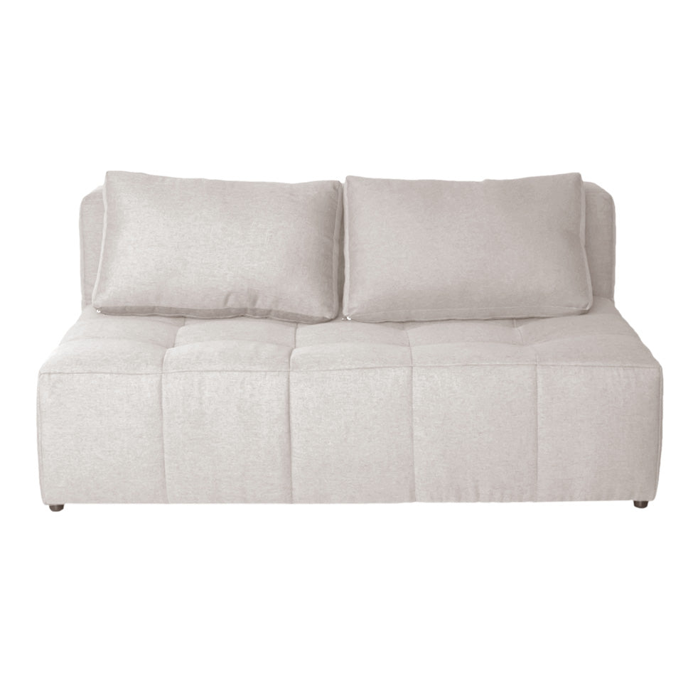 [COMPRE 1, LEVE 2]  Sofá 2 Lugares Modular Soho Linho + 2 Almofadas Encosto Oxford