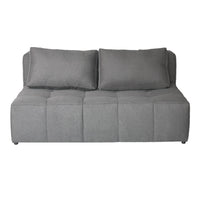 [COMPRE 1, LEVE 2]  Sofá 2 Lugares Modular Soho Linho + 2 Almofadas Encosto Oxford