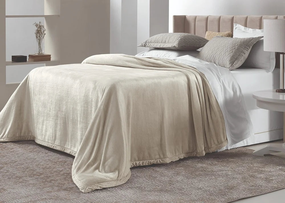 [COMPRE 1 LEVE 2] Cobertor Trussardi 100% Microfibra Aveludado Piemontesi King - Moonbean
