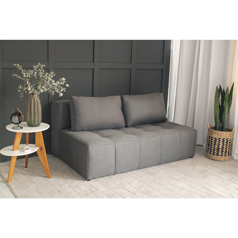 [COMPRE 1, LEVE 2]  Sofá 2 Lugares Modular Soho Linho + 2 Almofadas Encosto Oxford