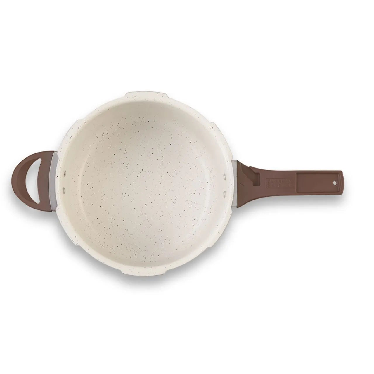 Panela de Pressão Indução Brinox Antiaderente Ceramic Life Pressure 6,8 Litros 24cm Vanilla