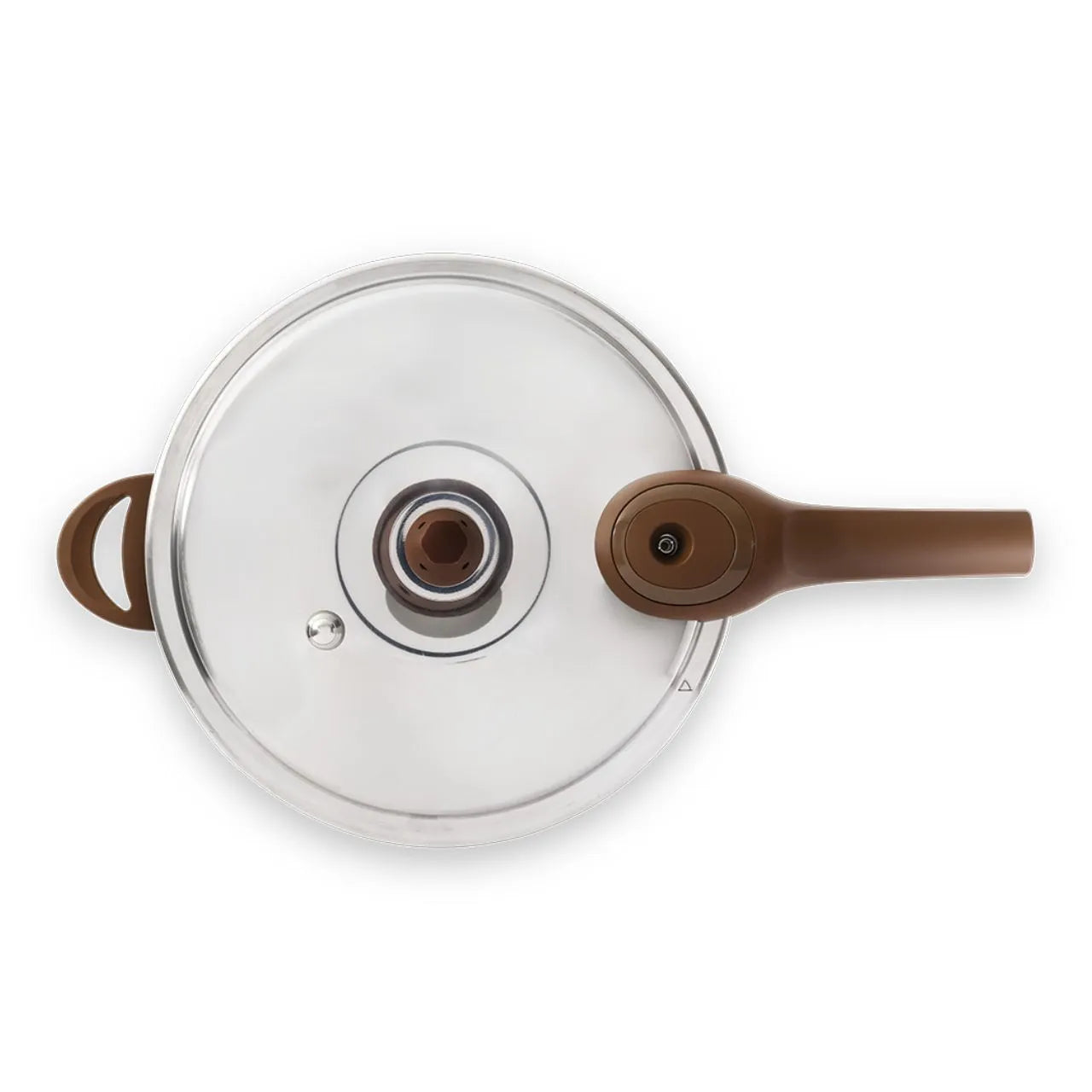 Panela de Pressão Indução Brinox Antiaderente Ceramic Life Pressure 6,8 Litros 24cm Vanilla